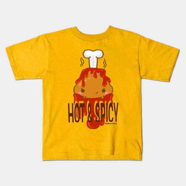 Hot & Spicy Chimkin wing Kids T-Shirt by iamChimkinWing